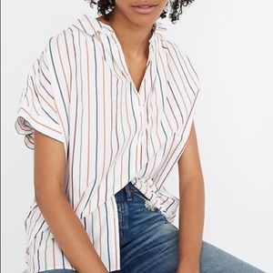 Madewell Central Shirt In Sadie Stripe